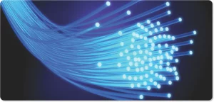 A see-through image of fiber optics, showing the contents they carry