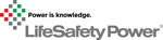 Life Safety Power logo with the slogan 'Power is knowledge'.