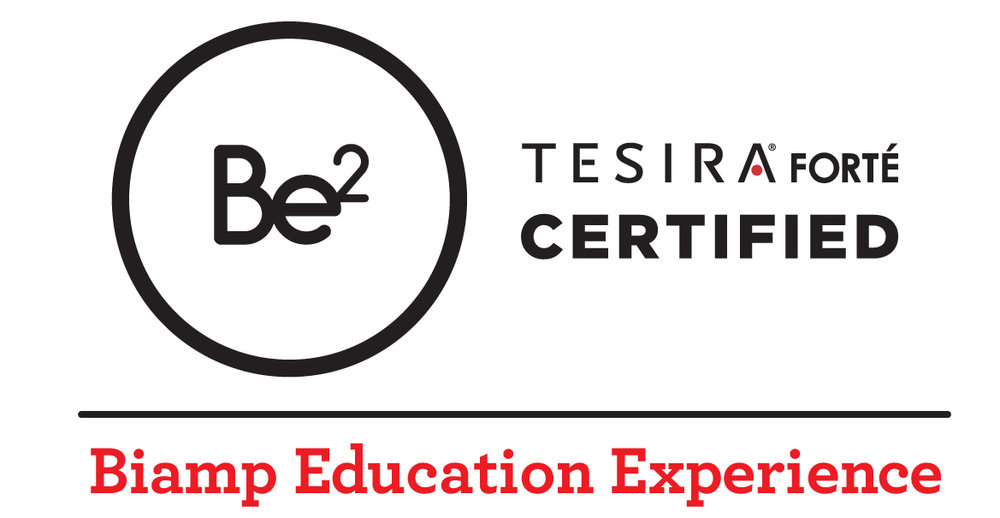 Be2 Tesira forte certified logo