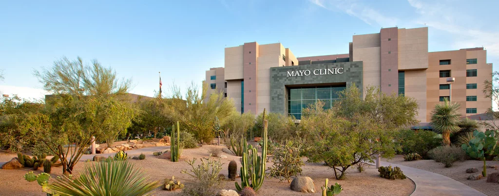 The front of the Mayo Clinic in Pheonix, AZ, who have worked with CTS